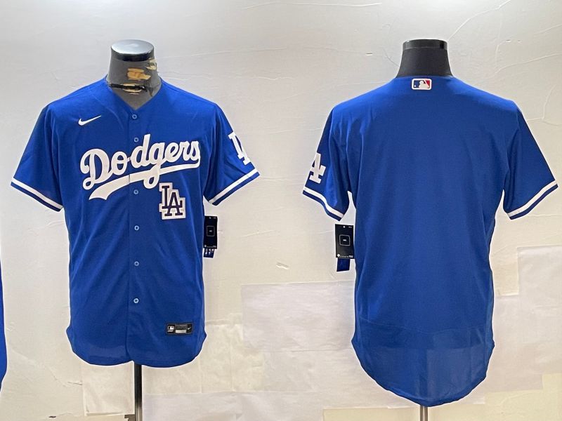 Men Los Angeles Dodgers Blank Blue Elite 2024 Nike MLB Jersey style 12162